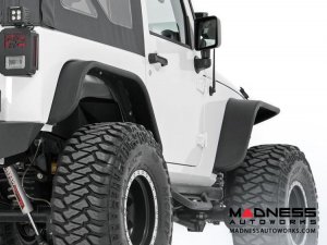 Jeep Wrangler JK Tubular Front + Rear Fender Flare Set - 2007 - 2018